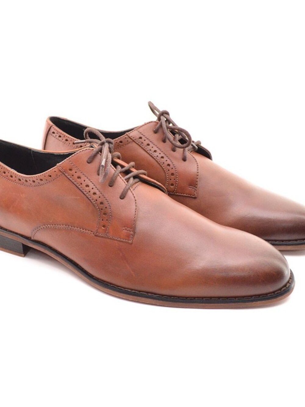 Men Suitshop Frankie Brown Perfed Derby Oxford 10 M New